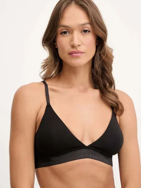Сутиен Calvin Klein Underwear с изчистен дизайн черно