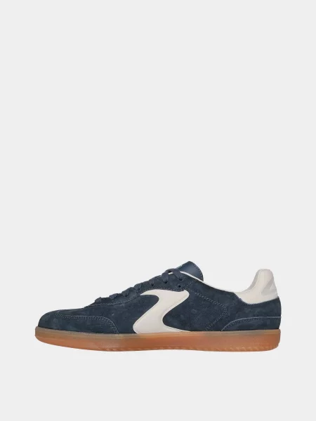 Кожаные кеды Skechers серые