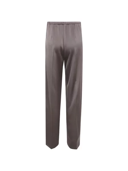Pantaloni Drhope din satin gri