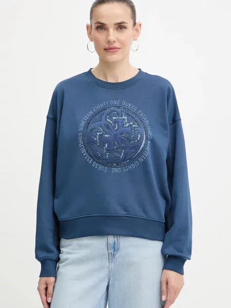 Суитчър Guess с апликация синьо