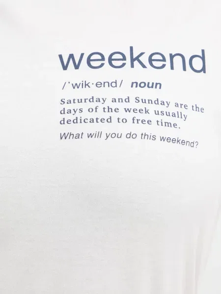 Weekend MaxMara Póló WKDTENUE | Relaxed fit fehér