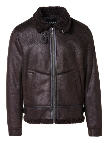 KOROSHI Prehodna jakna rjava