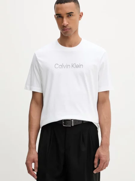 Calvin Klein T-shirt beżowa
