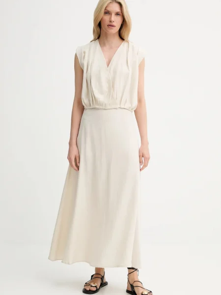 Answear Lab bluzka i spódnica beżowy