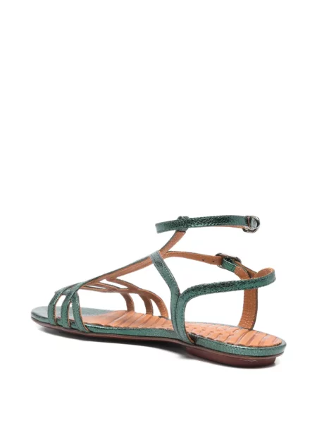Sandale Chie Mihara din piele cu bretele verde