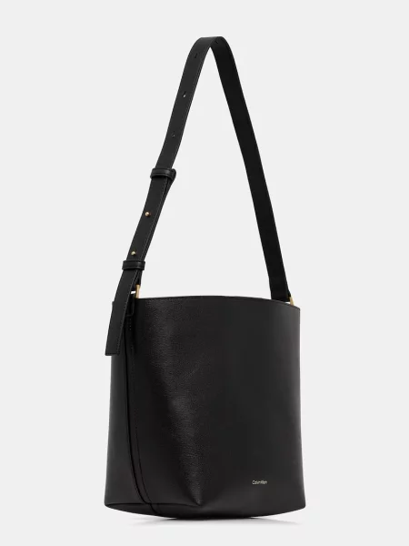 Geantă Calvin Klein Foil Logo Medium negru