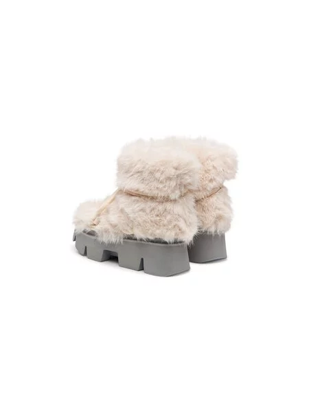Čizme za snijeg United Nude Stomper Fur Boot Krem