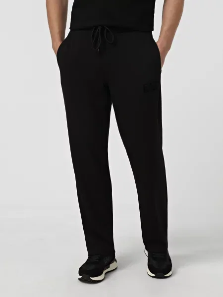 Штани спортивні поліестер/модал чорний