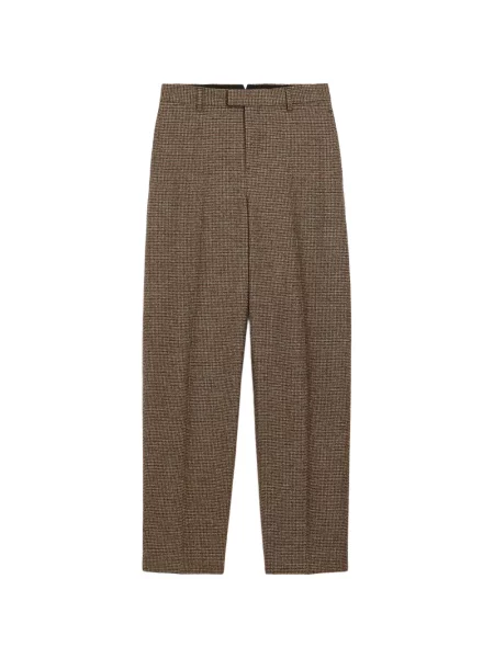Pantaloni Ami Paris de lână cu model pepito maro