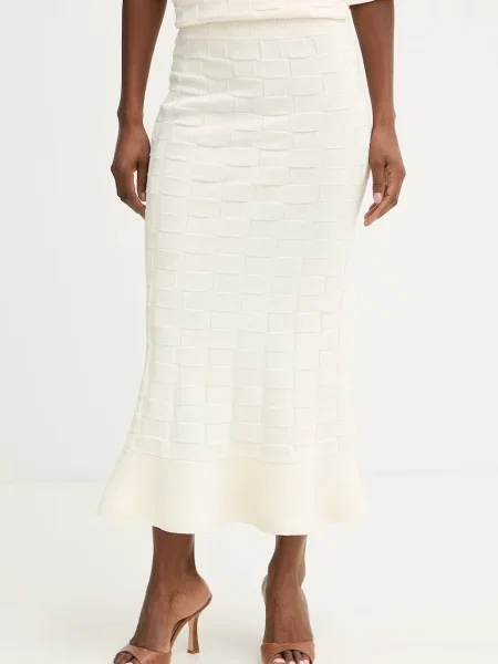 BOSS fustă tricotată Foppy bej