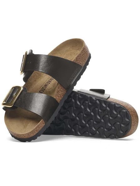 Šľapky Birkenstock s prackou hnedá