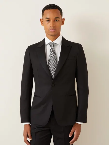 Zegna Garnitur Tailored Fit schwarz czarny