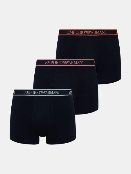 Emporio Armani Underwear bokserki dopasowane granatowe