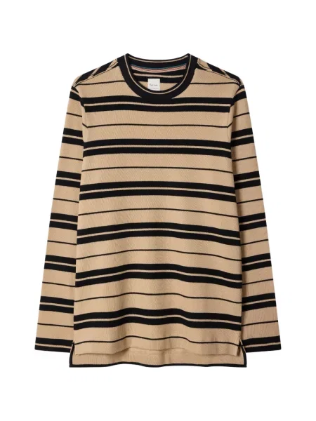 Tricou Paul Smith cu dungi lung maro