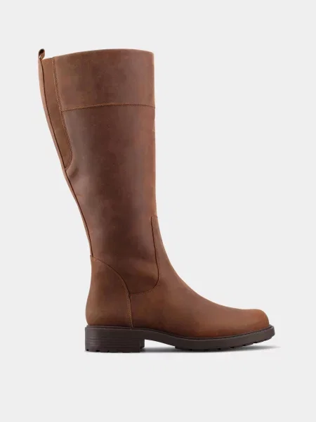 Clarks Hi Чоботи Текстиль коричневий