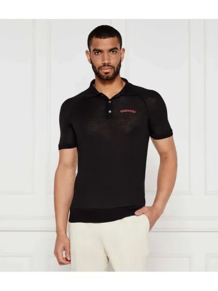De lână polo negru