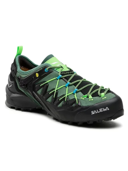 Turistiniai batai Salewa Ms Wildfire Edge Gtx GORE-TEX Myrtle/Fluo Green žalia