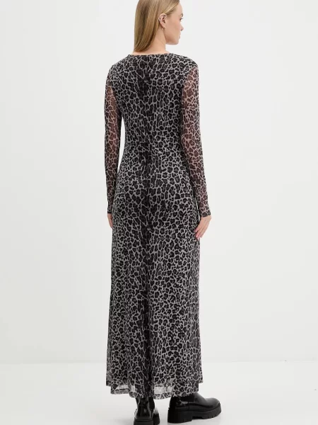 Tommy Jeans rochie maxi evazați maro