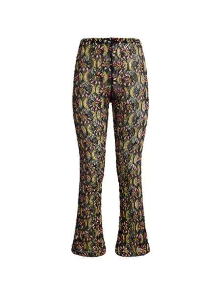 Pantaloni Etro cu paiete din dantelă negru