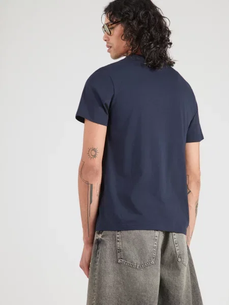 HUGO Tricou Nemodo bleumarin / deschis roșu