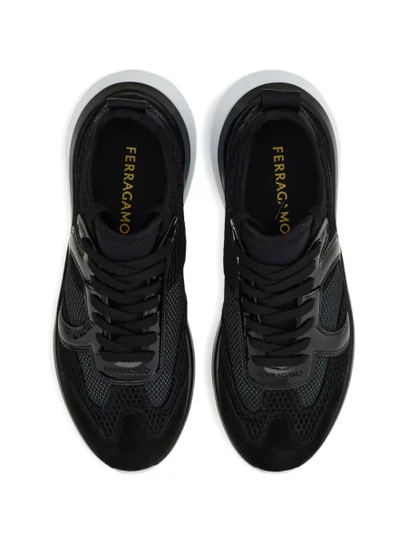 Sneakerși Ferragamo plasă negru