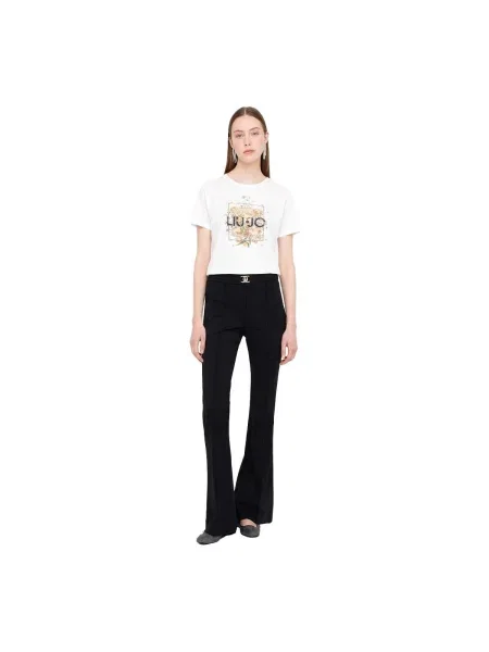 Liu Jo Tricou portocaliu deschis / negru alb