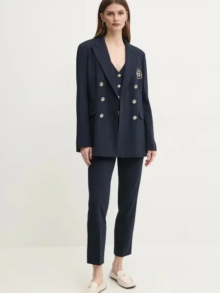 Безрукавка Marella CAMPER однобортна синій