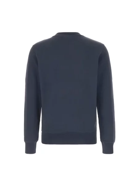 Maison Kitsuné bluza Fox Head Patch Regular Sweatshirt granatowy gładka niebieska