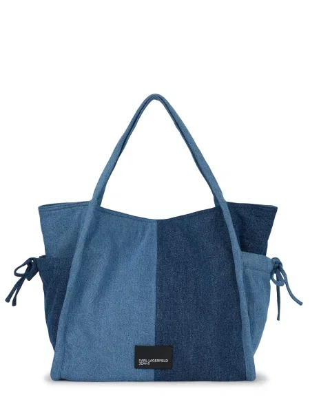 Geantă Karl Lagerfeld Jeans albastru