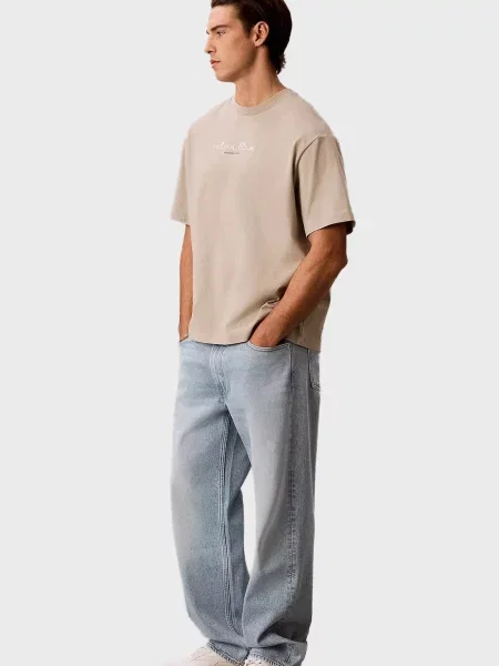 Футболка Calvin Klein Jeans бежевая