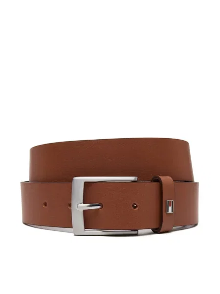Pasek Tommy Hilfiger brązowy