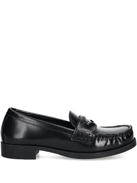Pantofi loafer Love Moschino din piele negru