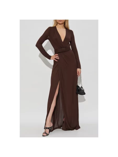 Sukienka Dsquared2 brązowa