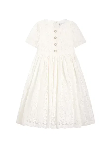 Sukienka dziecięca Dolce And Gabbana biała