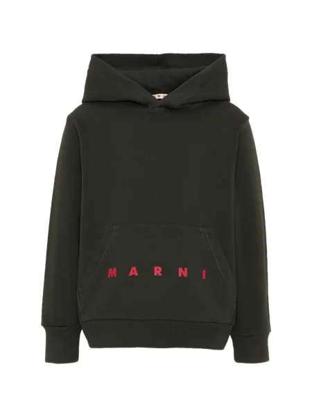Bluza z kapturem dziecięca Marni zielona
