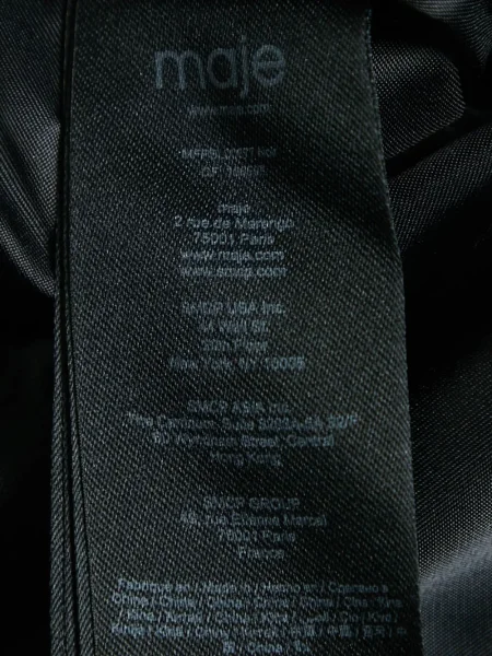 Geacă Maje din tweed negru