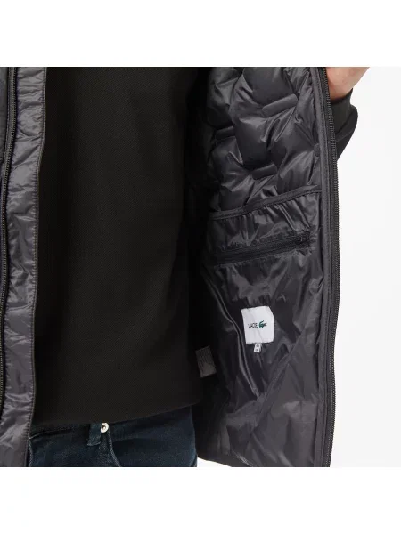 Lacoste Kamizelka Ze Stójką Pikowana czarna