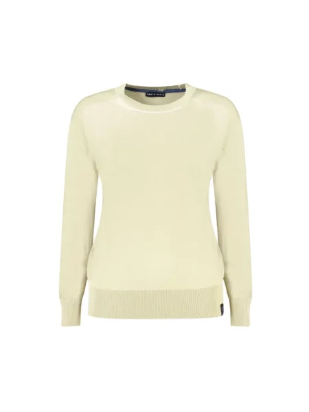 Sweter North Sails z dekoltem w serek beżowy