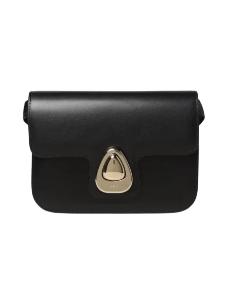 Mała torebka skórzana A.p.c. czarna
