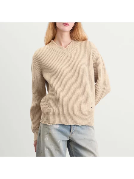 Sweter Mm6 Maison Margiela beżowy