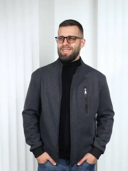 Демісезонна куртка UVENTUM графіт кашемір