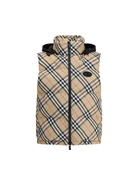 Kamizelka Burberry z kapturem beżowa