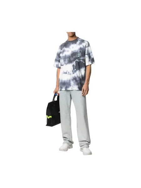 Koszulka Marcelo Burlon wiązana z logo szara