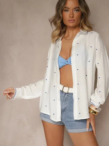 Cămașă Koliselle cu albastru albă