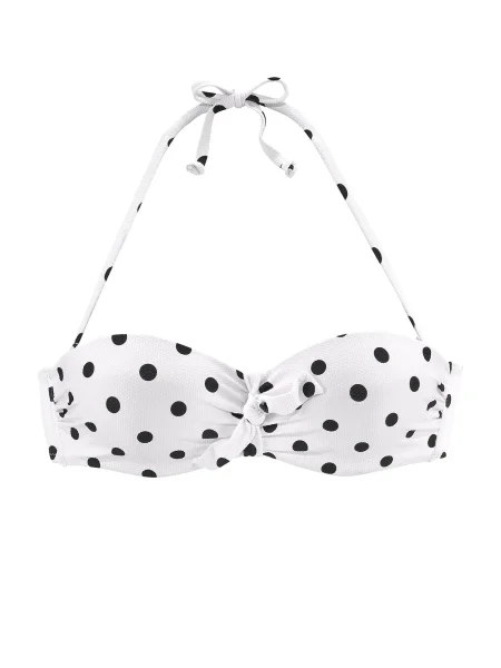 LASCANA Sutien costum de baie negru alb