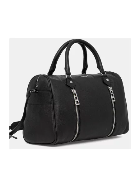 Torebka crossbody Zadig & Voltaire skórzana czarna