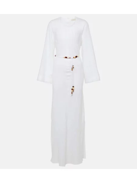 Rochie maxi Faithfull de in de costum alb
