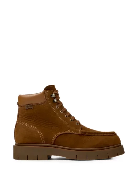 Botine Camper cu șireturi din dantelă maro