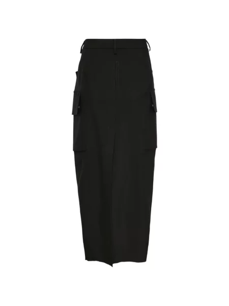 Fustă midi Rick Owens negru