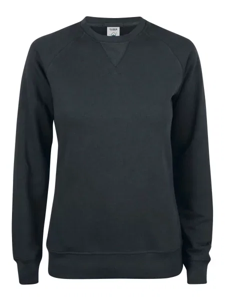 Clique Bluza Premium OC Roundneck z bawełny organicznej – black czarna